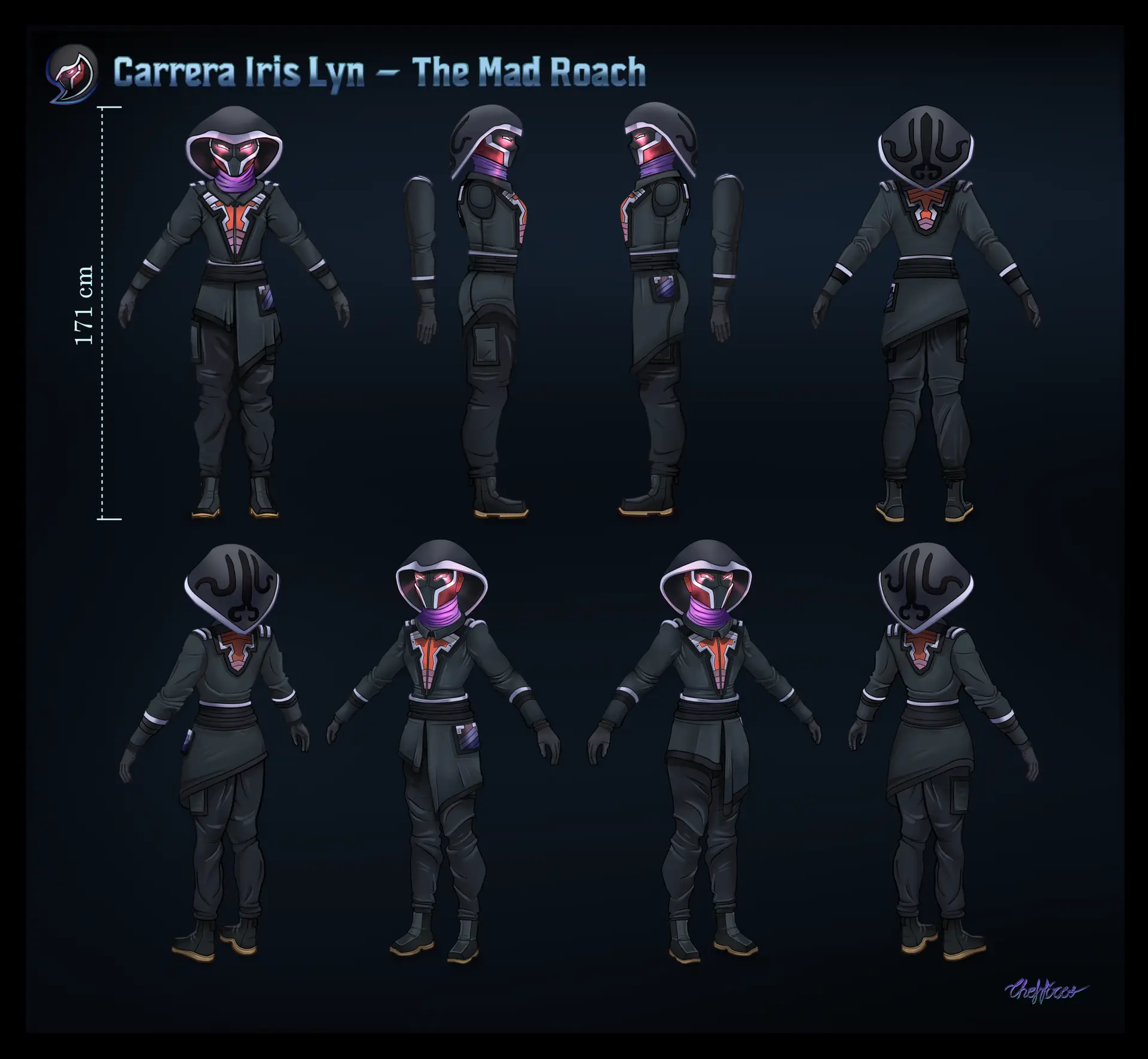 Concept Art - Carrera Iris Lyn (The Mad Roach) Website Crop
